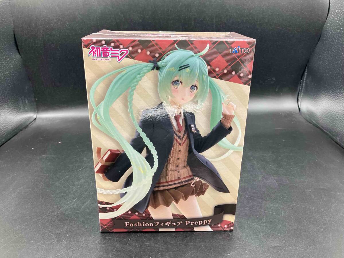 在庫2 初音ミク Fashion フィギュア Preppy　(TAITO タイトー)