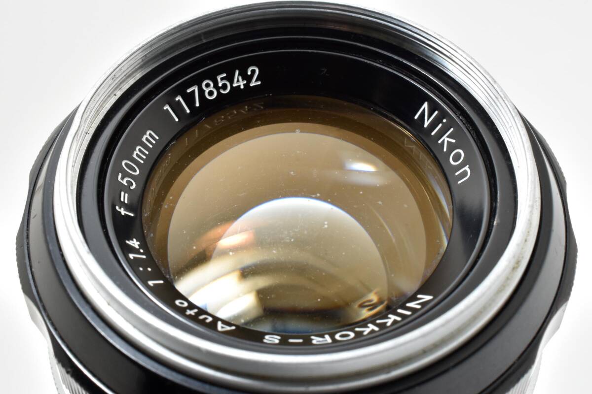 NIKON NIKKOR S Auto 50mm F1.4 ニコン 単焦点 オールドレンズ ★ #KKT2254h