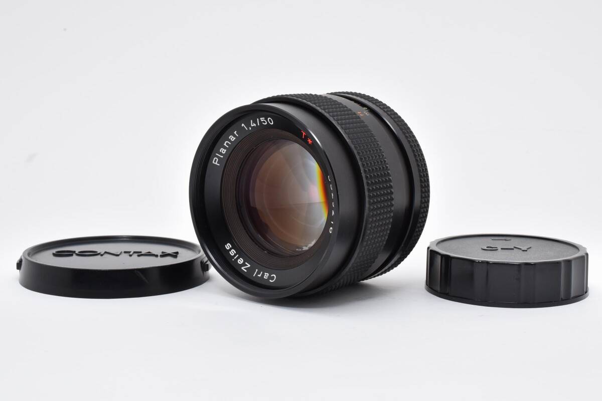 【 良品 】コンタックス CONTAX Carl Zeiss Planar T* 50mm F1.4 AEJ C/Y 銘玉 美しいボケ* カールツァイス搭載レンズ★＃2341g