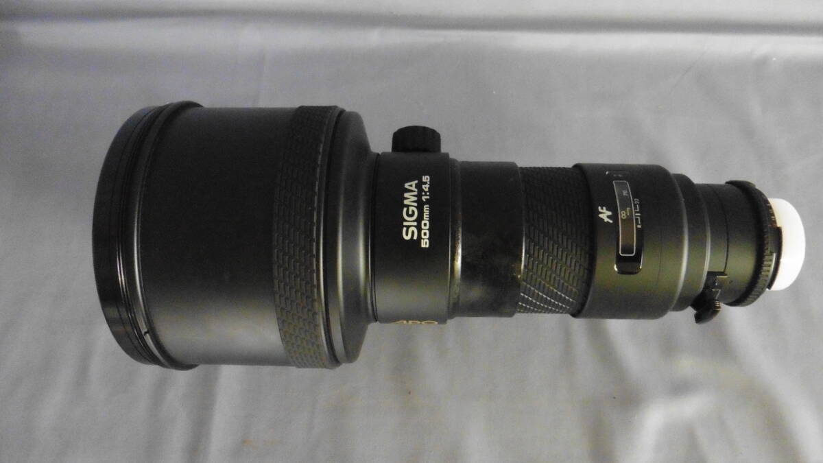 SIGMA望遠レンズ(ニコンAF用マウント)シグマAPO 500mm F/4.5 ジュラルミン収納函付き