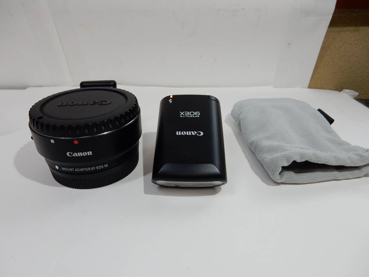 キャノン Canon EF-EOS M マウントアダプター/ストロボ　90EX 美品