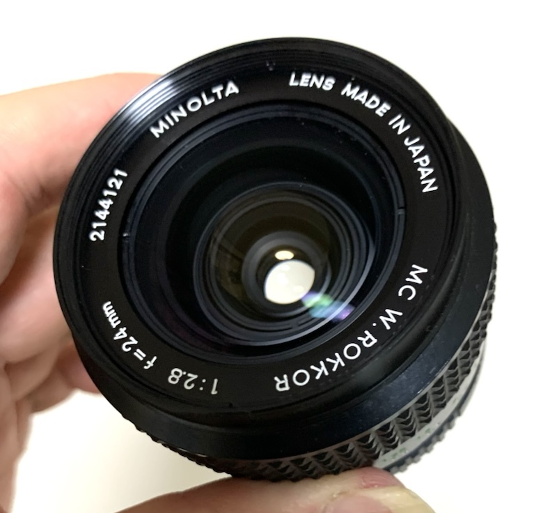 【動作品】ミノルタ MINOLTA MC W.ROKKOR-SI 24mm F2.8 単焦点レンズ #B0727⑥