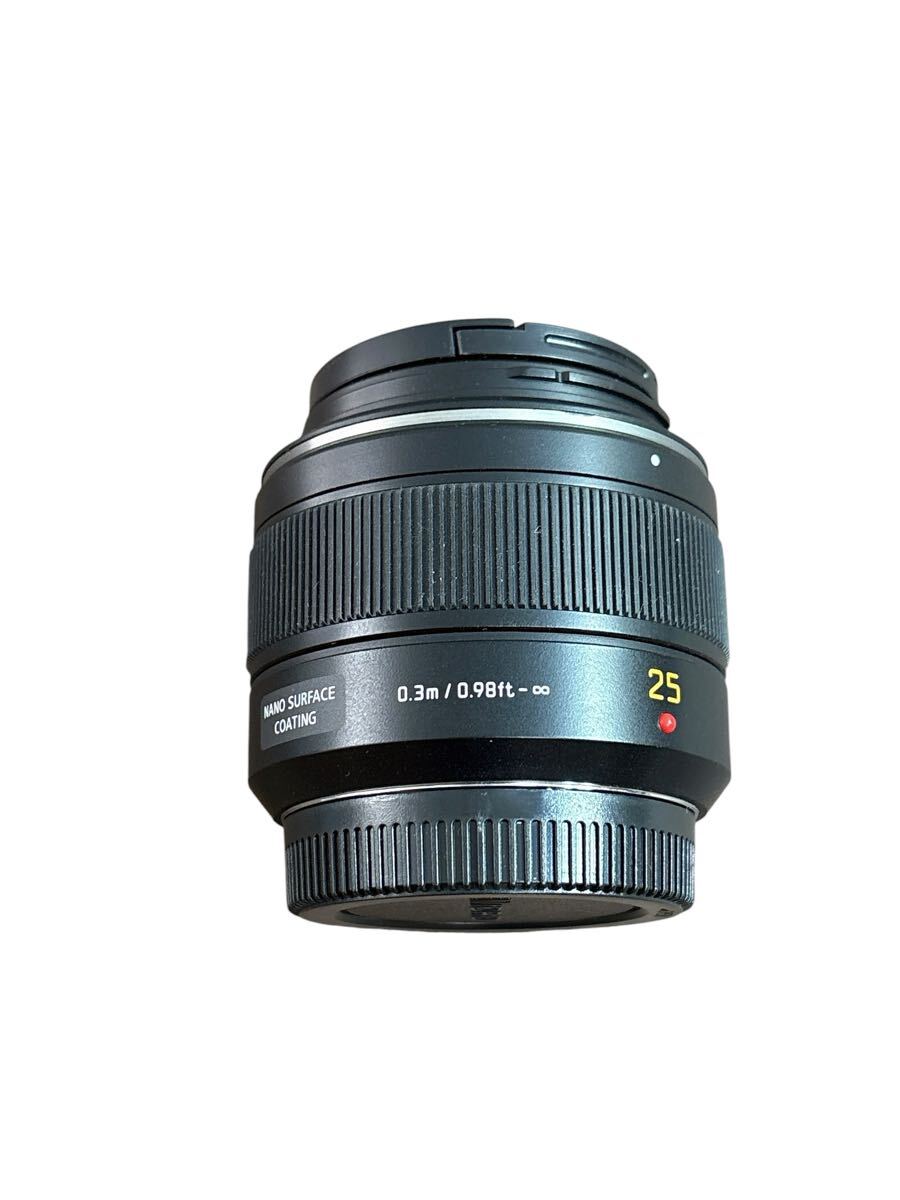 Panasonic LEICA DG SUMMILUX 25mm F1.4 ASPH. H-X025 元箱・フード付 マイクロフォーサーズ