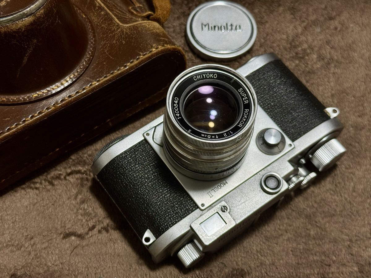 【レンズ美品】国産Lマウント35㎜カメラ　ミノルタ35II型 Minolta 35II 24x36mm判