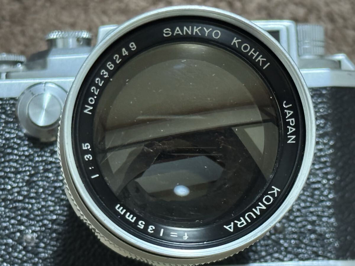 【望遠レンズ2本付・動作品】国産Lマウント35㎜カメラ キャノンIIB型 ボディ Canon IIB Body 24x36mm判