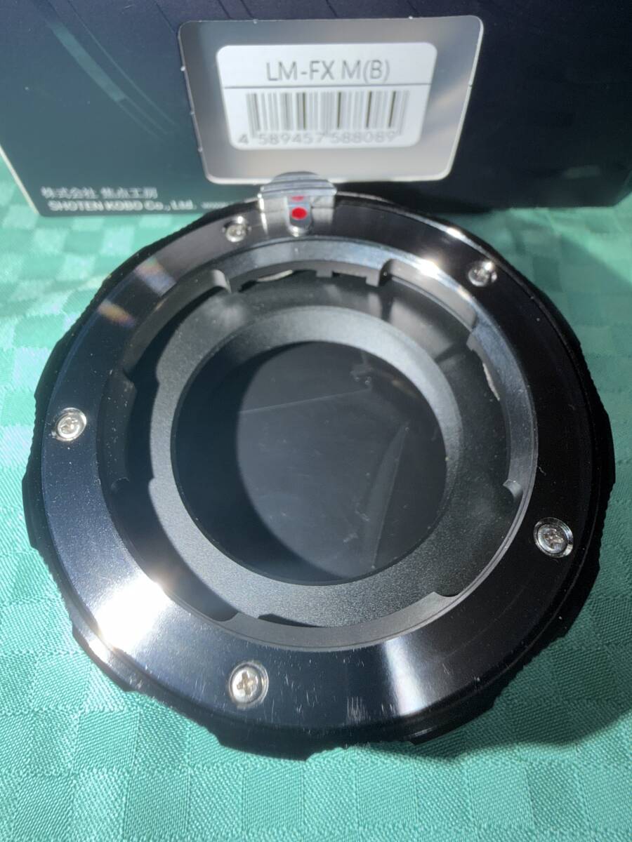 【新品同様】SHOTEN LM-FX M (B)(ライカMマウントレンズ → 富士フイルムXマウント変換)ヘリコイド付きマウントアダプター ブラック
