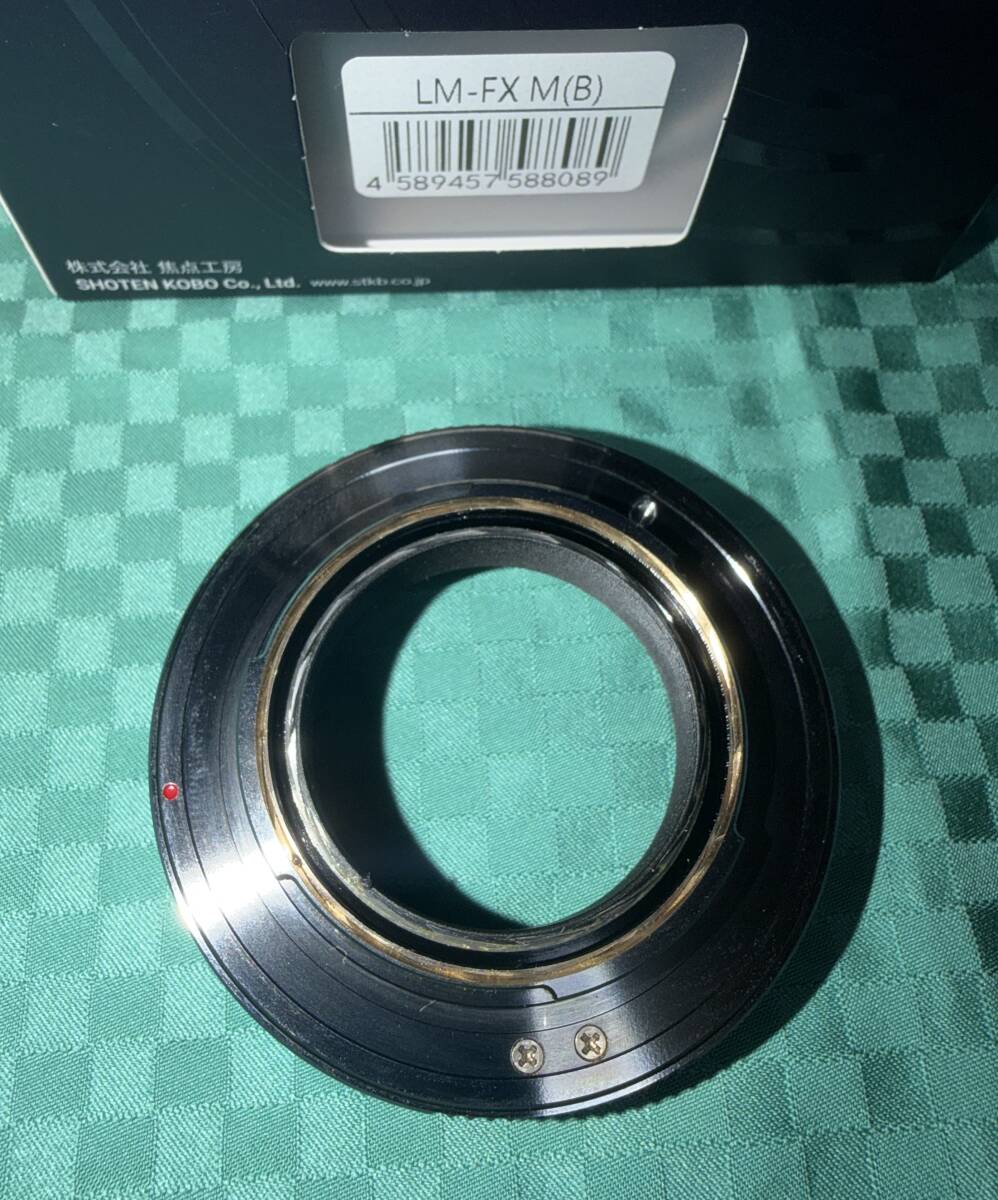 【新品同様】SHOTEN LM-FX M (B)(ライカMマウントレンズ → 富士フイルムXマウント変換)ヘリコイド付きマウントアダプター ブラック