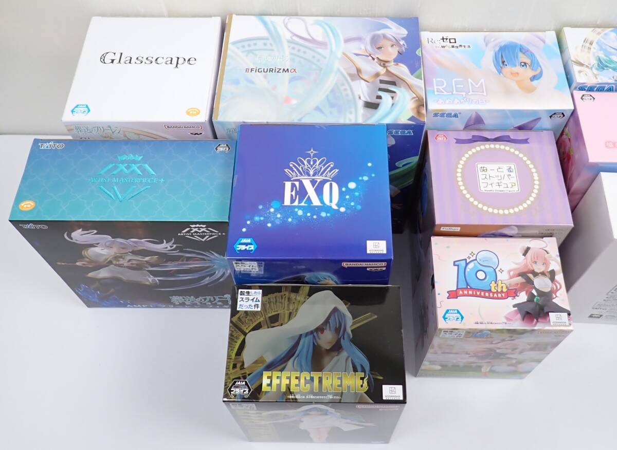未開封 フィギュアまとめ売り 計17個セット 初音ミク 桜ミク フリーレン レム 転スラ AMP+ タイトー セガ フリュー バンプレスト 他
