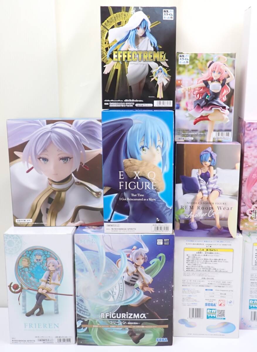 未開封 フィギュアまとめ売り 計17個セット 初音ミク 桜ミク フリーレン レム 転スラ AMP+ タイトー セガ フリュー バンプレスト 他