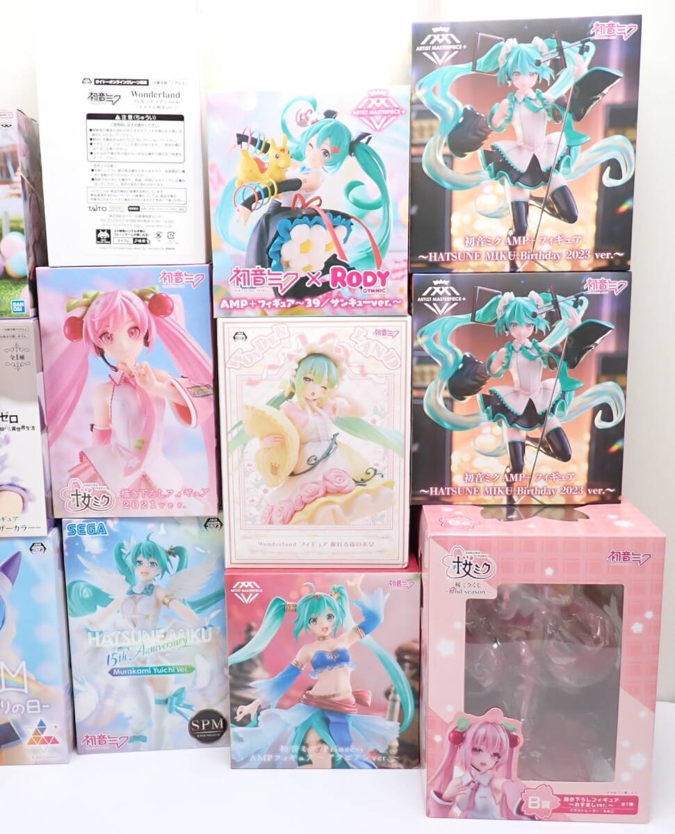 未開封 フィギュアまとめ売り 計17個セット 初音ミク 桜ミク フリーレン レム 転スラ AMP+ タイトー セガ フリュー バンプレスト 他