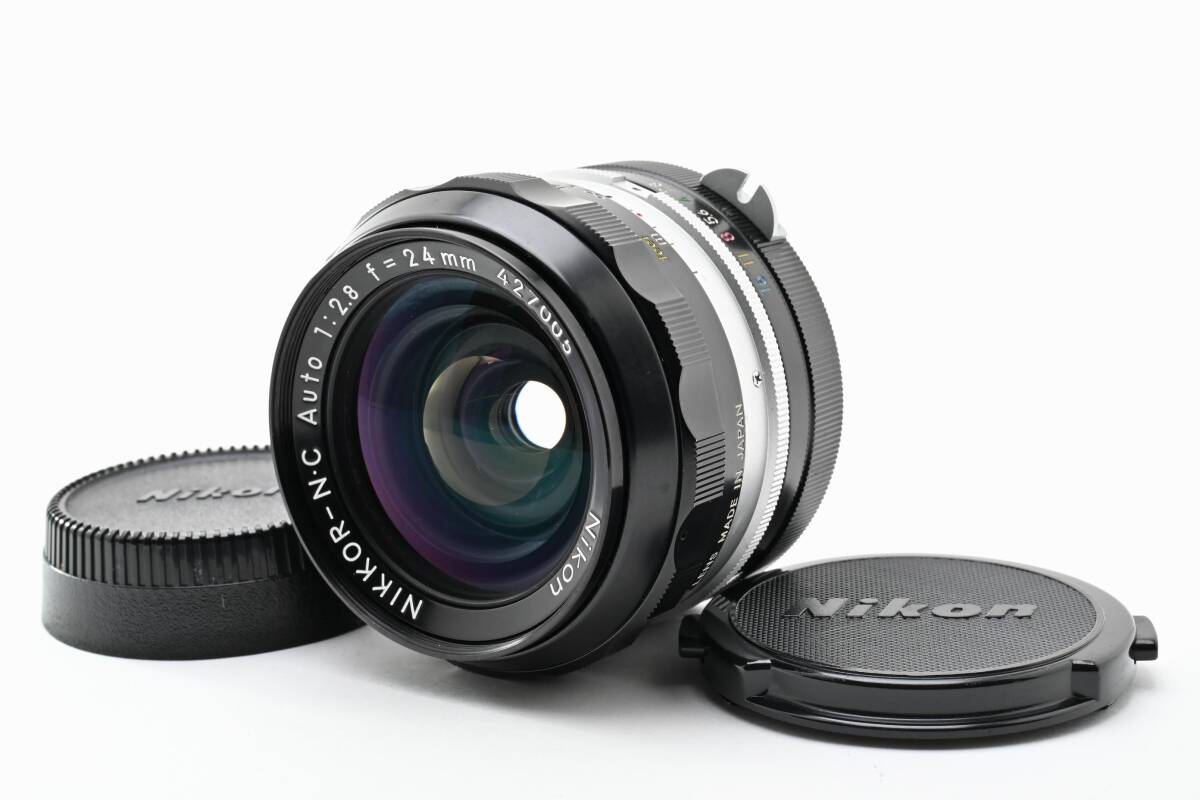 【超美品】ニコン NIKKOR-N・C Auto 24mm F2.8 鮮やかな色彩★ ＃K2372d