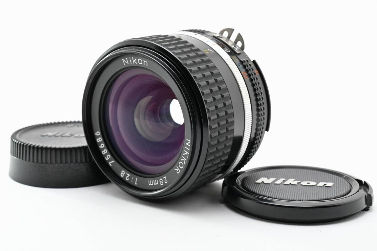 【新品級】ニコン Nikon Ai-s Nikkor 28mm F2.8 寄れる銘玉 単焦点 ニコン Fマウント 動作良好★ ＃K2378e