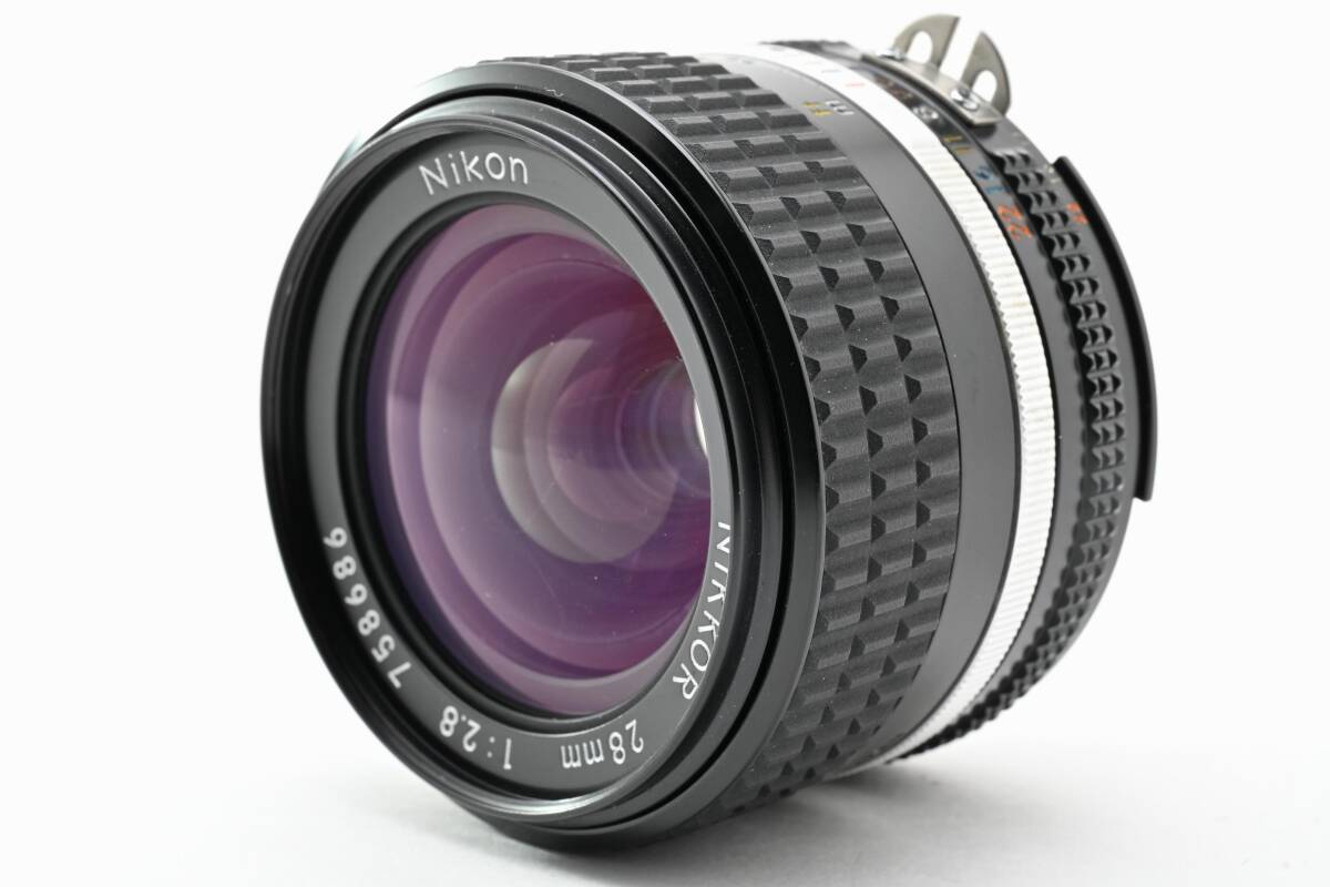 【新品級】ニコン Nikon Ai-s Nikkor 28mm F2.8 寄れる銘玉 単焦点 ニコン Fマウント 動作良好★ #K2378e