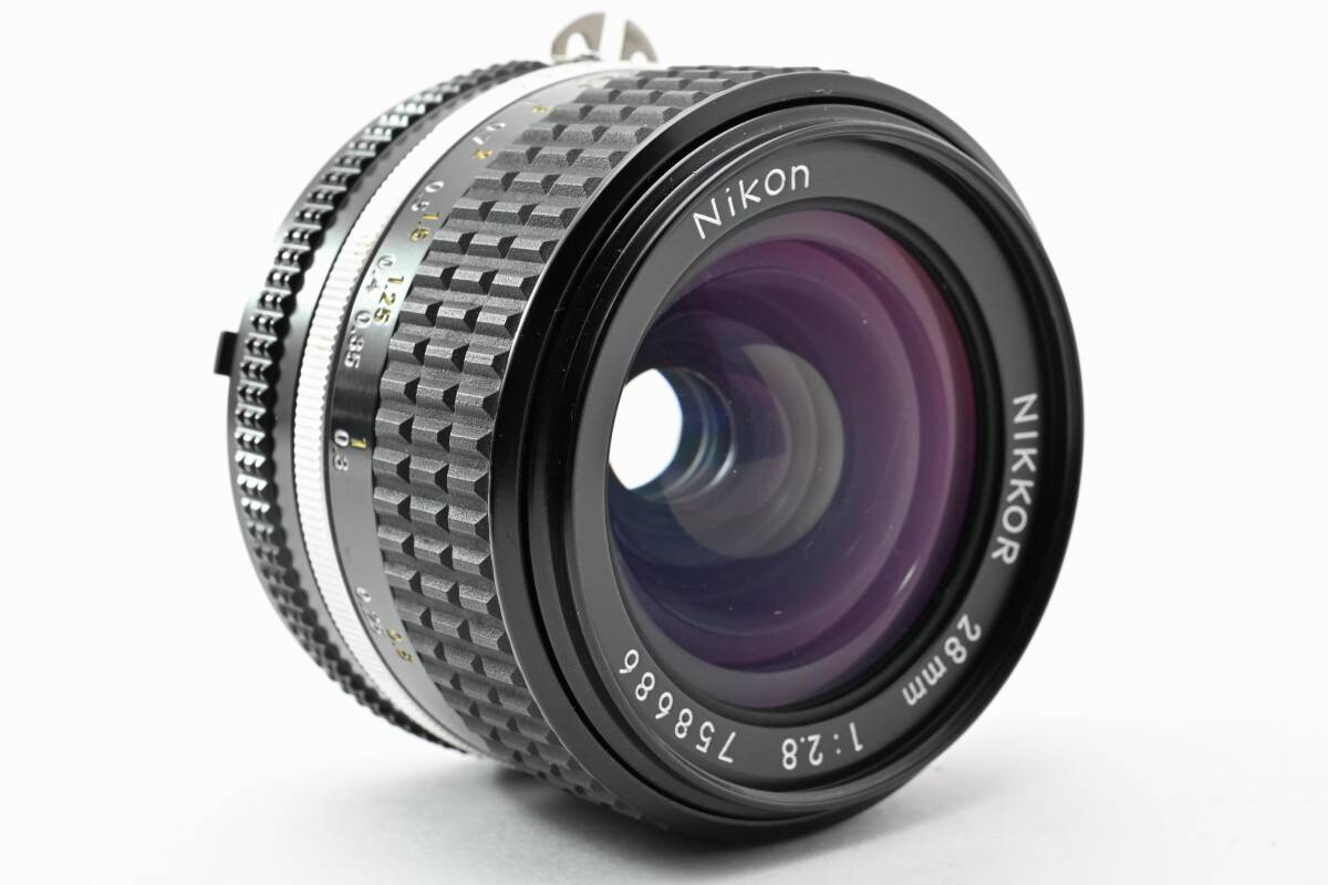 【新品級】ニコン Nikon Ai-s Nikkor 28mm F2.8 寄れる銘玉 単焦点 ニコン Fマウント 動作良好★ #K2378e
