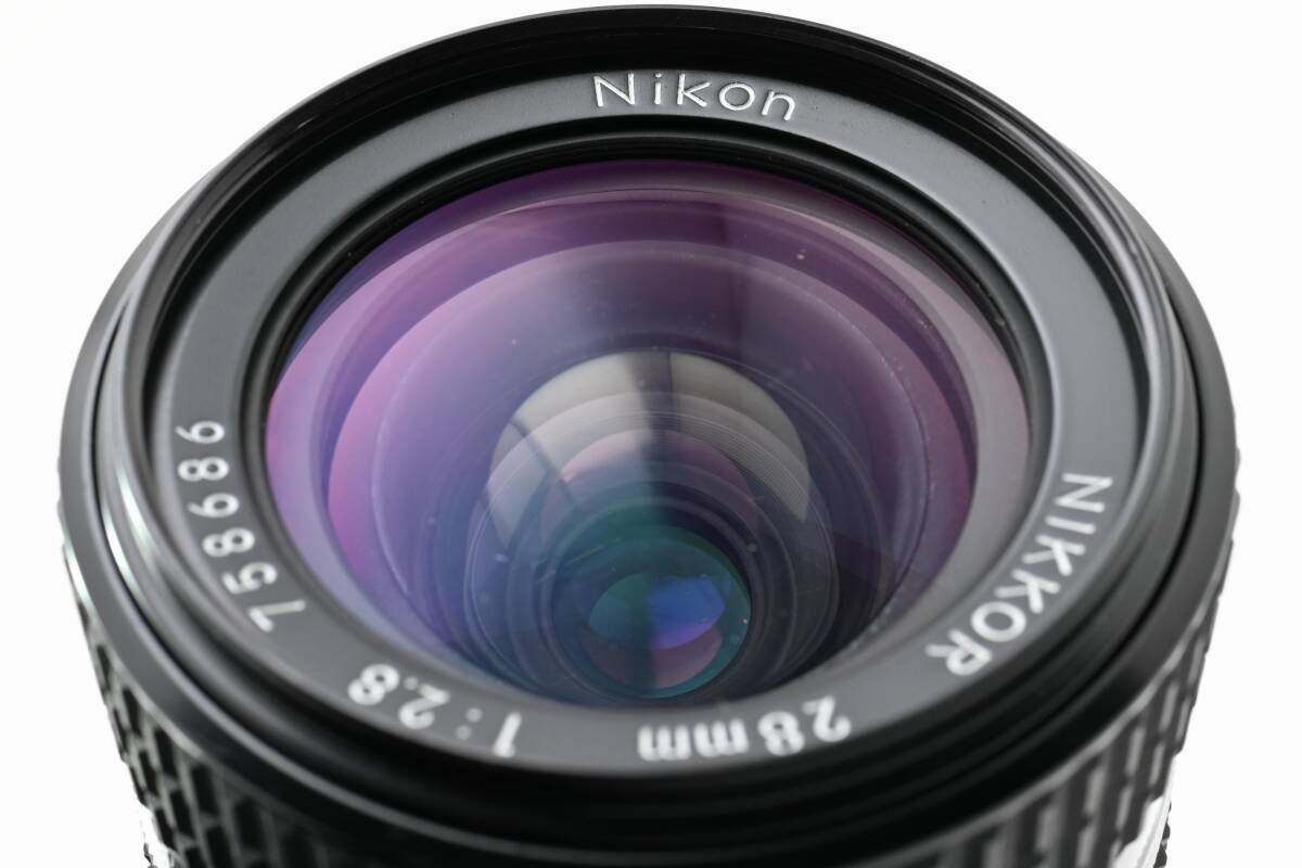 【新品級】ニコン Nikon Ai-s Nikkor 28mm F2.8 寄れる銘玉 単焦点 ニコン Fマウント 動作良好★ #K2378e