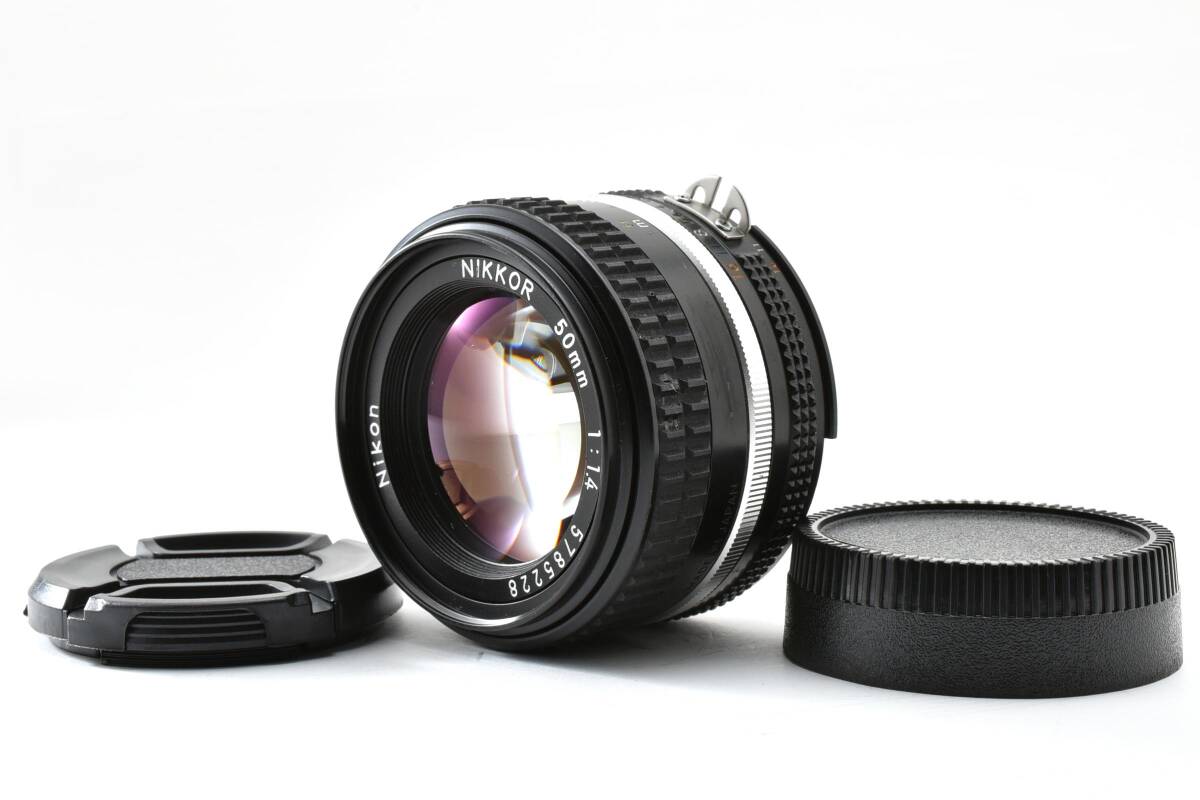 【美品】Nikon Ai-s NIKKOR 50mm F1.4 標準 単焦点 美しいボケ　ニコン Fマウント 動作良好★ ＃K2391d