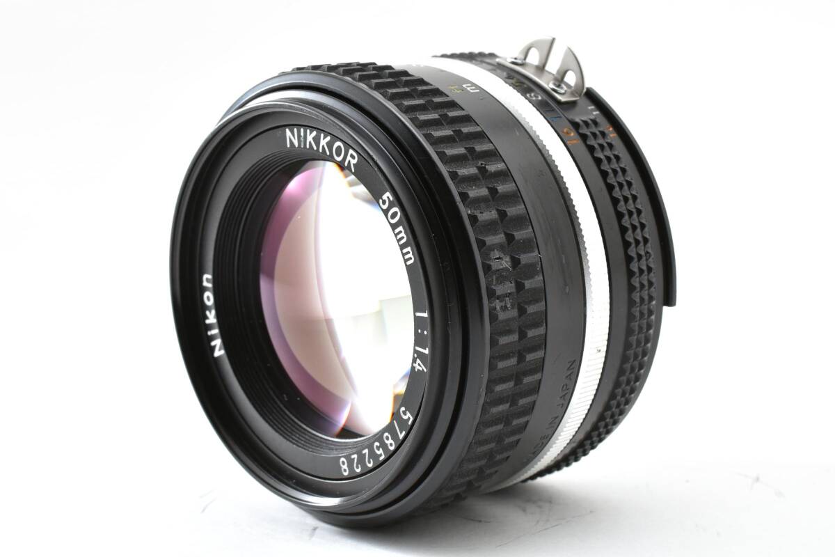 【美品】Nikon Ai-s NIKKOR 50mm F1.4 標準 単焦点 美しいボケ ニコン Fマウント 動作良好★ #K2391d