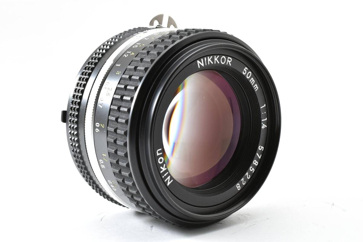 【美品】Nikon Ai-s NIKKOR 50mm F1.4 標準 単焦点 美しいボケ ニコン Fマウント 動作良好★ #K2391d