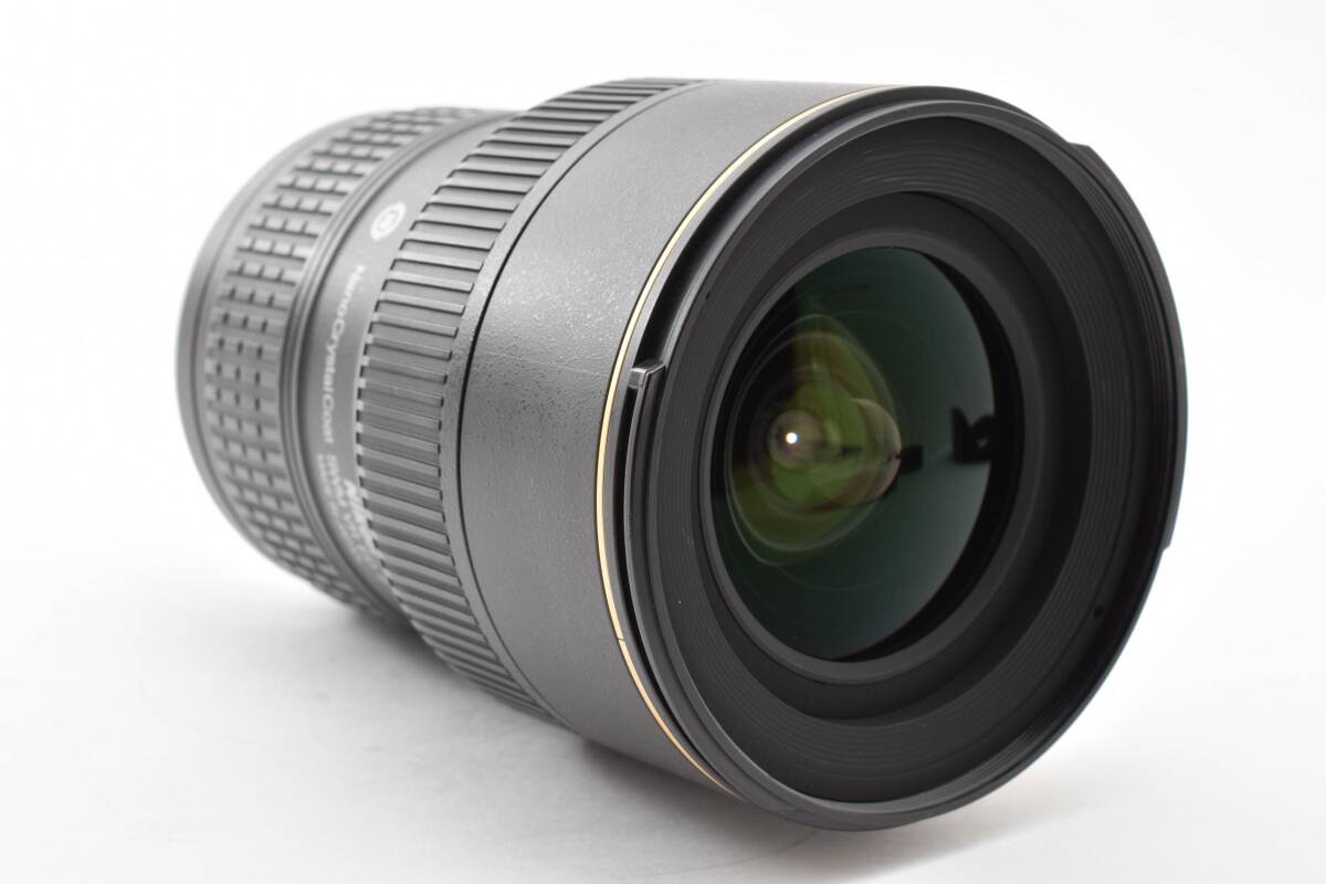 【美品】ニコン Nikon AF-S NIKKOR 16-35mm F4G ED N VR ナノクリ 広角ズーム フルサイズ対応 Fマウント純正フード付★ #K2410c