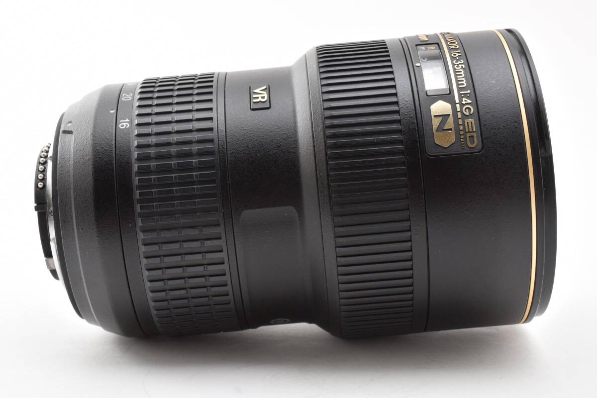 【美品】ニコン Nikon AF-S NIKKOR 16-35mm F4G ED N VR ナノクリ 広角ズーム フルサイズ対応 Fマウント純正フード付★ #K2410c