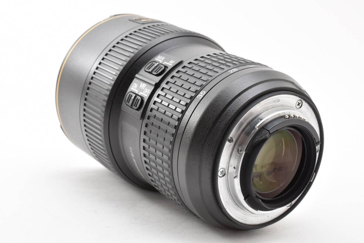 【美品】ニコン Nikon AF-S NIKKOR 16-35mm F4G ED N VR ナノクリ 広角ズーム フルサイズ対応 Fマウント純正フード付★ #K2410c