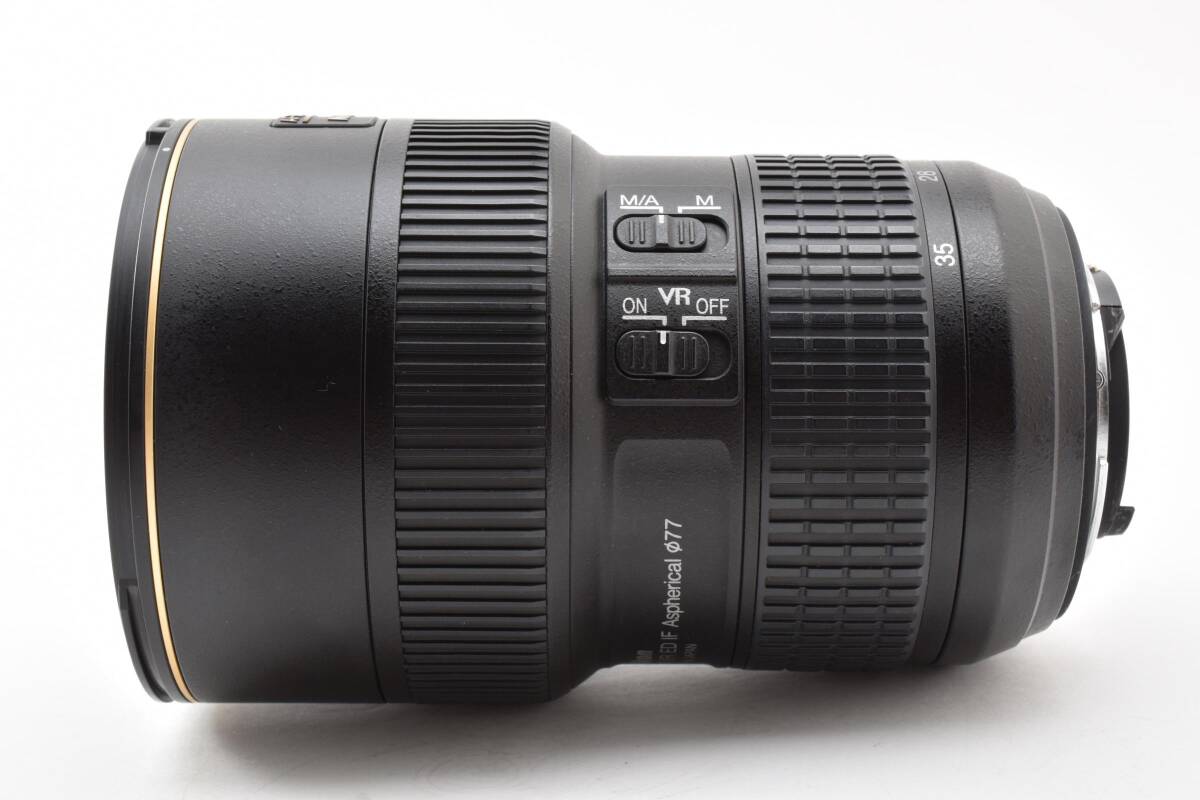 【美品】ニコン Nikon AF-S NIKKOR 16-35mm F4G ED N VR ナノクリ 広角ズーム フルサイズ対応 Fマウント純正フード付★ #K2410c