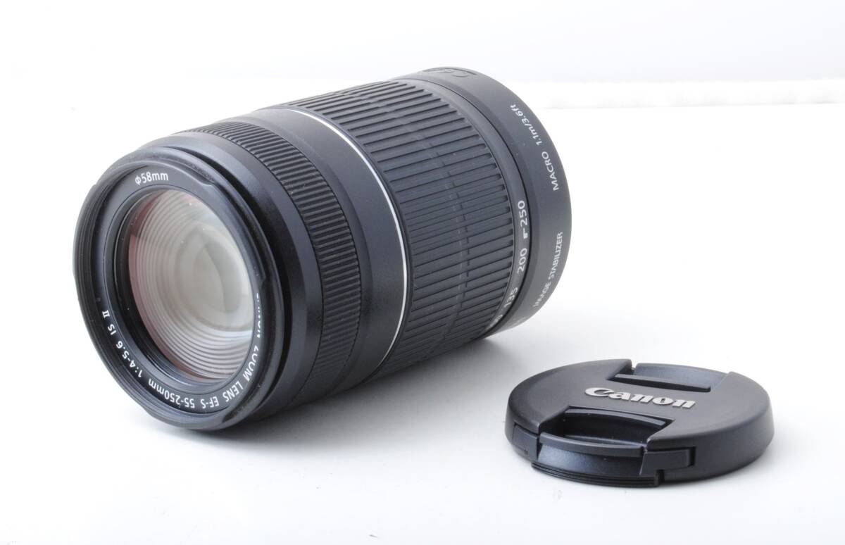 【動作品】 キャノン　Canon EF-S 55-250mm F4-5.6 IS II 　レンズ　 デジタル一眼　＃A0721⑥